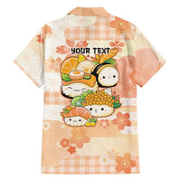 Personalized Japanese Kawaii Sushi Family Matching Tank Maxi Dress and Hawaiian Shirt Peach Wagara Palaka This Is How I Roll