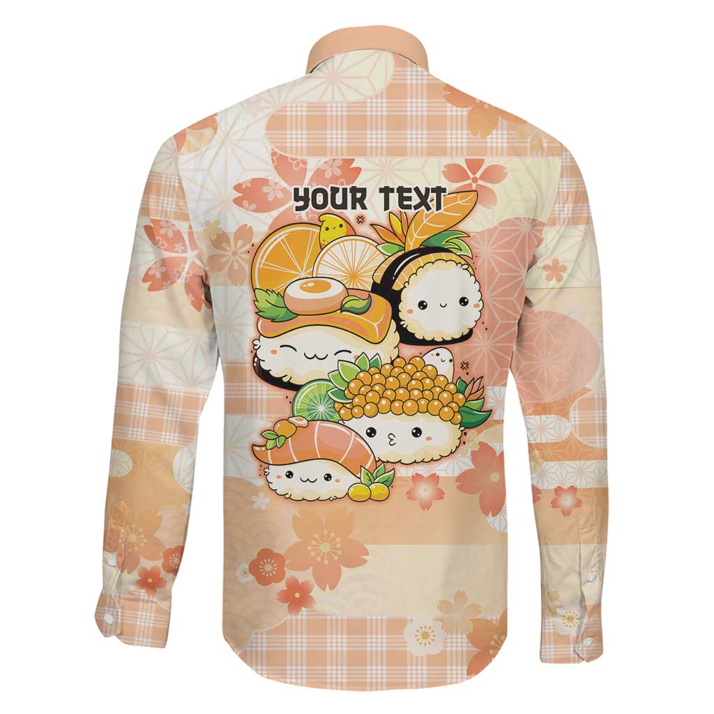 Personalized Japanese Kawaii Sushi Family Matching Tank Maxi Dress and Hawaiian Shirt Peach Wagara Palaka This Is How I Roll