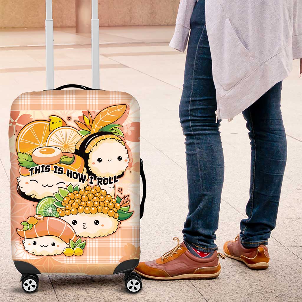 Japanese Kawaii Sushi Luggage Cover Peach Wagara Palaka This Is How I Roll