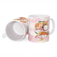 Personalized Japanese Kawaii Sushi Ceramic Mug Pink Wagara Palaka This Is How I Roll LT9 - Polynesian Pride