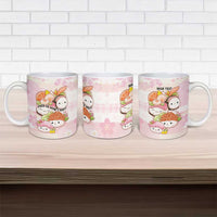 Personalized Japanese Kawaii Sushi Ceramic Mug Pink Wagara Palaka This Is How I Roll LT9 - Polynesian Pride
