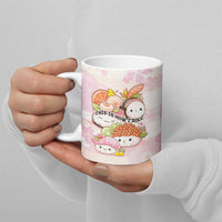 Personalized Japanese Kawaii Sushi Ceramic Mug Pink Wagara Palaka This Is How I Roll LT9 - Polynesian Pride