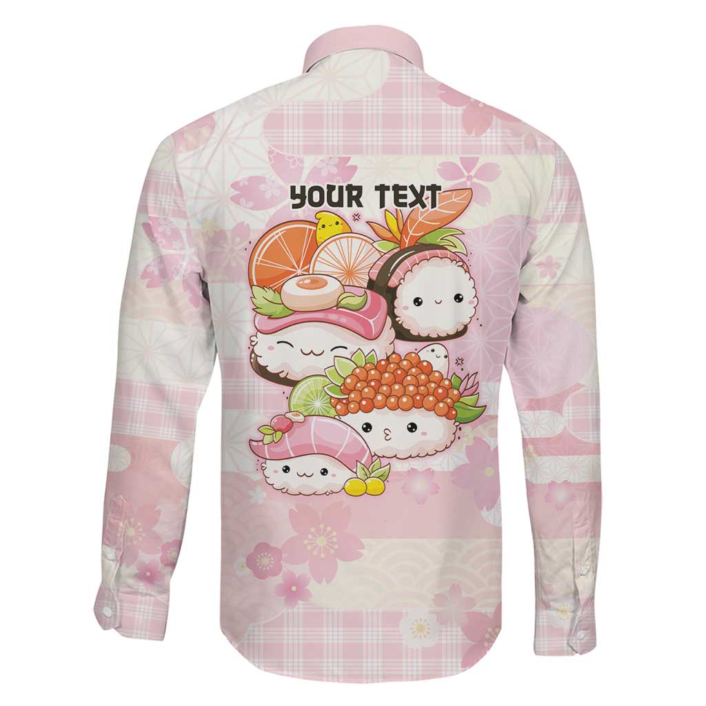 Personalized Japanese Kawaii Sushi Family Matching Summer Maxi Dress and Hawaiian Shirt Pink Wagara Palaka This Is How I Roll
