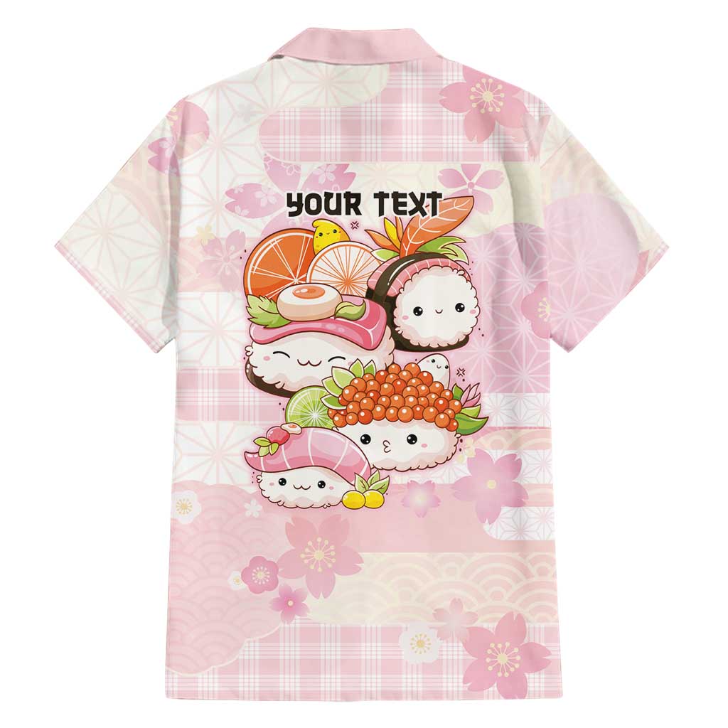 Personalized Japanese Kawaii Sushi Hawaiian Shirt Pink Wagara Palaka This Is How I Roll LT9 - Polynesian Pride
