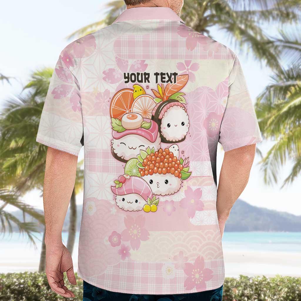 Personalized Japanese Kawaii Sushi Hawaiian Shirt Pink Wagara Palaka This Is How I Roll LT9 - Polynesian Pride