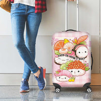 Japanese Kawaii Sushi Luggage Cover Pink Wagara Palaka This Is How I Roll LT9 - Polynesian Pride