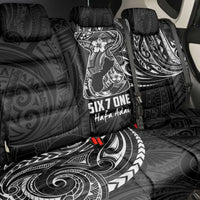 Black Guam Latte Stone Tribal Tattoo Back Car Seat Cover Hafa Adai Six 7 One