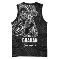 Black Guam Latte Stone Tribal Tattoo Basketball Jersey Hafa Adai Six 7 One LT9 - Polynesian Pride