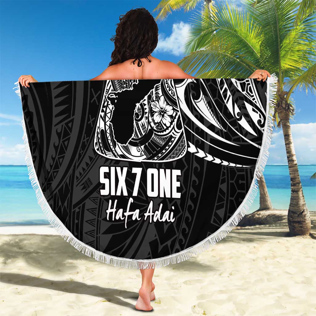 Black Guam Latte Stone Tribal Tattoo Beach Blanket Hafa Adai Six 7 One