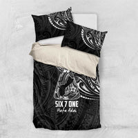 Black Guam Latte Stone Tribal Tattoo Bedding Set Hafa Adai Six 7 One
