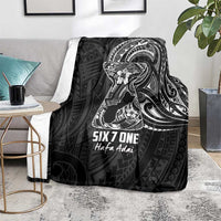 Black Guam Latte Stone Tribal Tattoo Blanket Hafa Adai Six 7 One