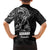 Black Guam Latte Stone Tribal Tattoo Family Matching Off Shoulder Maxi Dress and Hawaiian Shirt Hafa Adai Six 7 One