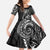 Black Guam Latte Stone Tribal Tattoo Family Matching Off Shoulder Maxi Dress and Hawaiian Shirt Hafa Adai Six 7 One