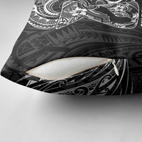 Black Guam Latte Stone Tribal Tattoo Pillow Cover Hafa Adai Six 7 One - Polynesian Pride
