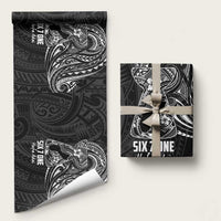 Black Guam Latte Stone Tribal Tattoo Wrapping Paper Hafa Adai Six 7 One - Polynesian Pride