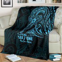 Blue Guam Latte Stone Tribal Tattoo Blanket Hafa Adai Six 7 One LT9 - Polynesian Pride