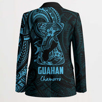 Blue Guam Latte Stone Tribal Tattoo Blazer Hafa Adai Six 7 One LT9 - Polynesian Pride