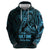 Blue Guam Latte Stone Tribal Tattoo Hoodie Hafa Adai Six 7 One