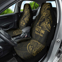Gold Guam Latte Stone Tribal Tattoo Car Seat Cover Hafa Adai Six 7 One