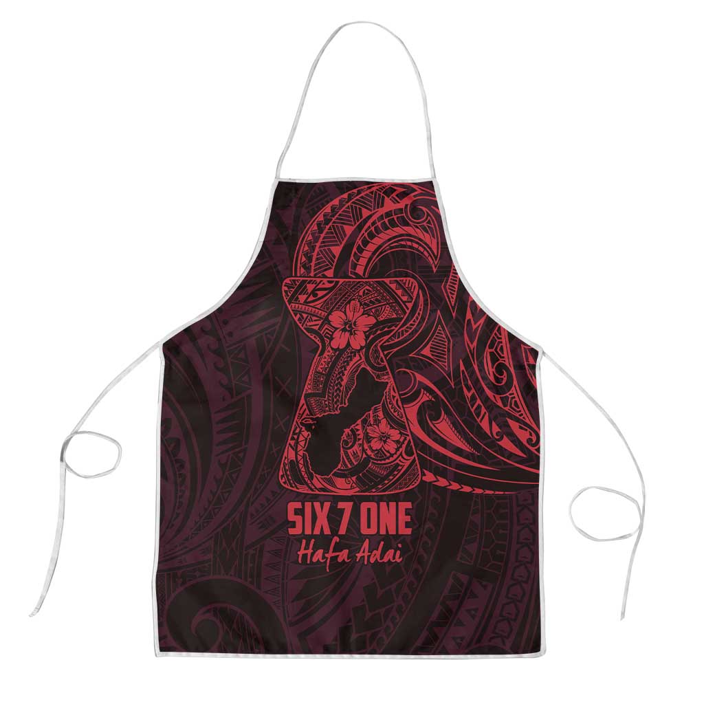 Oxblood Guam Latte Stone Tribal Tattoo Apron Hafa Adai Six 7 One LT9 Oxblood - Polynesian Pride