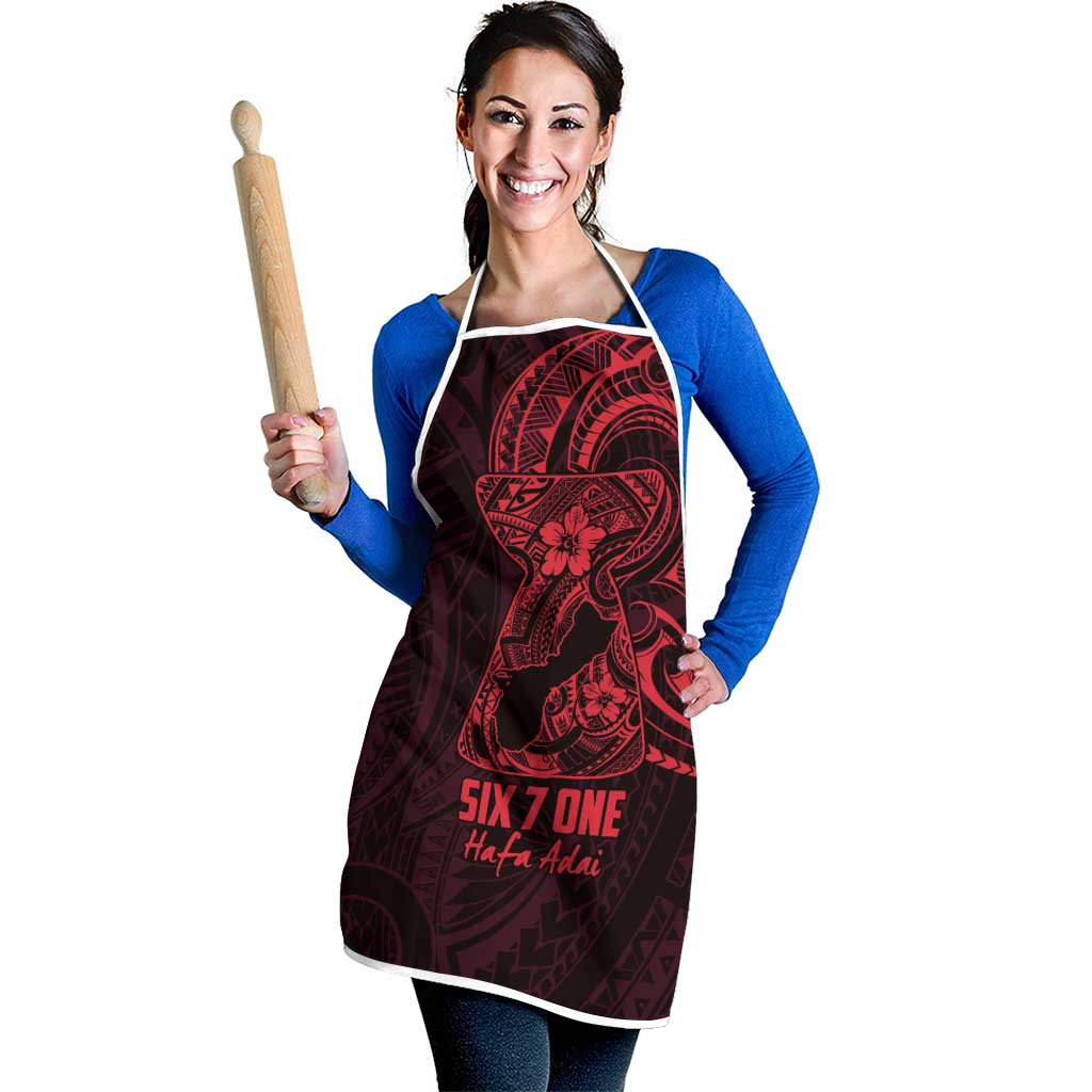 Oxblood Guam Latte Stone Tribal Tattoo Apron Hafa Adai Six 7 One LT9 - Polynesian Pride