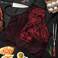 Oxblood Guam Latte Stone Tribal Tattoo Apron Hafa Adai Six 7 One LT9 Oxblood - Polynesian Pride