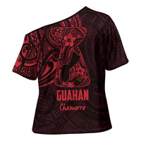 Oxblood Guam Latte Stone Tribal Tattoo Cross Shoulder Shirt Hafa Adai Six 7 One - Polynesian Pride
