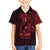 Oxblood Guam Latte Stone Tribal Tattoo Family Matching Off Shoulder Short Dress and Hawaiian Shirt Hafa Adai Six 7 One