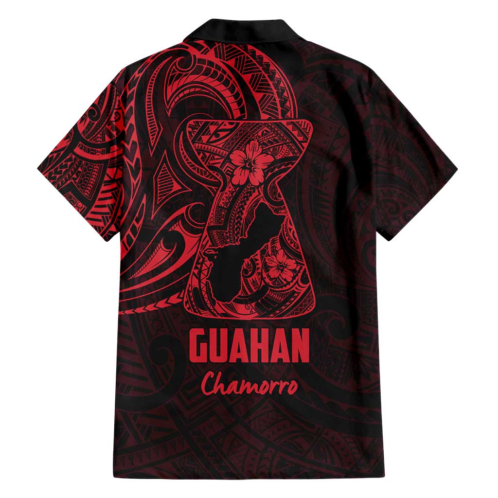 Oxblood Guam Latte Stone Tribal Tattoo Family Matching Puletasi and Hawaiian Shirt Hafa Adai Six 7 One