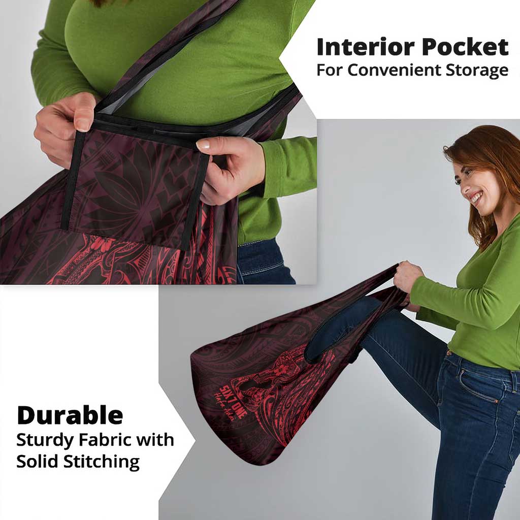 Oxblood Guam Latte Stone Tribal Tattoo Grocery Bag Hafa Adai Six 7 One