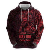 Oxblood Guam Latte Stone Tribal Tattoo Hoodie Hafa Adai Six 7 One