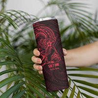 Oxblood Guam Latte Stone Tribal Tattoo Skinny Tumbler Hafa Adai Six 7 One