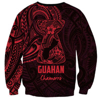 Oxblood Guam Latte Stone Tribal Tattoo Sweatshirt Hafa Adai Six 7 One