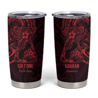 Oxblood Guam Latte Stone Tribal Tattoo Tumbler Cup Hafa Adai Six 7 One
