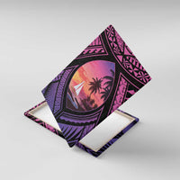 Guam Chamorro Artsy Canvas Wall Art Guahan Sunset Beach