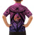 Guam Chamorro Artsy Family Matching Off Shoulder Maxi Dress and Hawaiian Shirt Guahan Sunset Beach