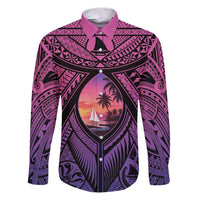 Guam Chamorro Artsy Family Matching Puletasi and Hawaiian Shirt Guahan Sunset Beach