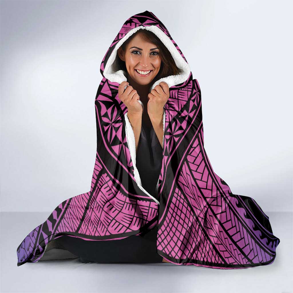 Guam Chamorro Artsy Hooded Blanket Guahan Sunset Beach