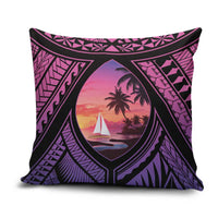 Guam Chamorro Artsy Pillow Cover Guahan Sunset Beach - Polynesian Pride