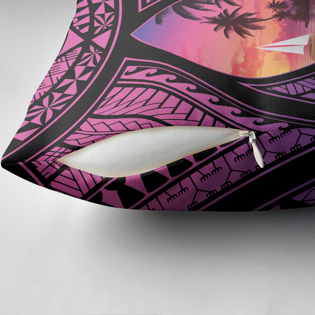 Guam Chamorro Artsy Pillow Cover Guahan Sunset Beach - Polynesian Pride
