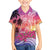 Guam Latte Stone with Map Family Matching Off Shoulder Maxi Dress and Hawaiian Shirt Bougainvillea Beach Sunset