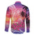 Guam Latte Stone with Map Family Matching Off Shoulder Short Dress and Hawaiian Shirt Bougainvillea Beach Sunset