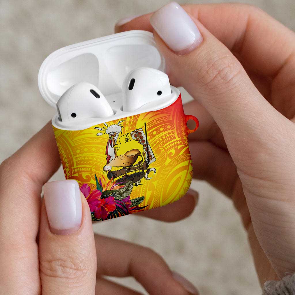Papua New Guinea Cultural Tropical Flowers AirPods Case - Polynesian Pride