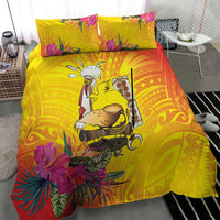 Papua New Guinea Cultural Tropical Flowers Bedding Set