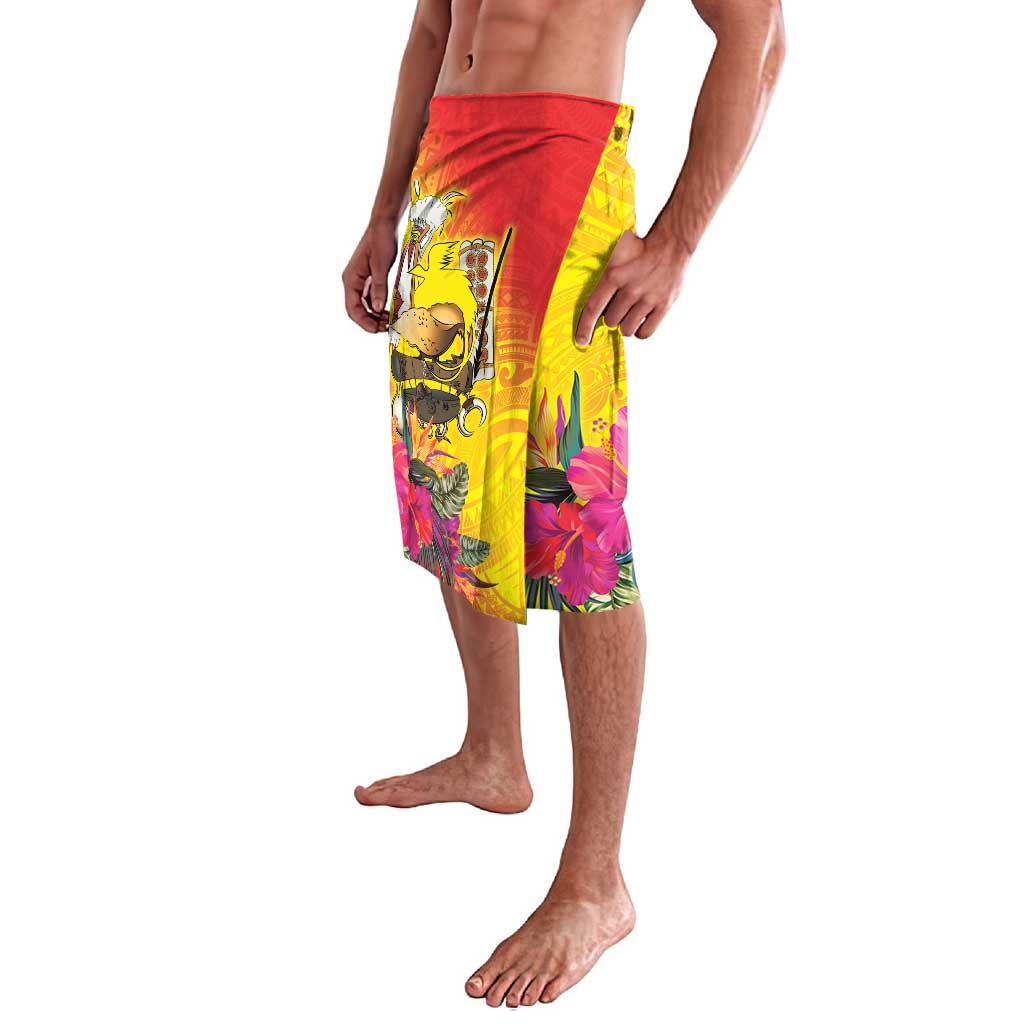 Papua New Guinea Cultural Tropical Flowers Lavalava