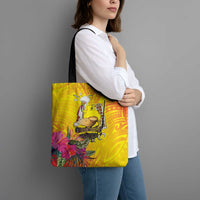 Papua New Guinea Cultural Tropical Flowers Tote Bag LT9 - Polynesian Pride