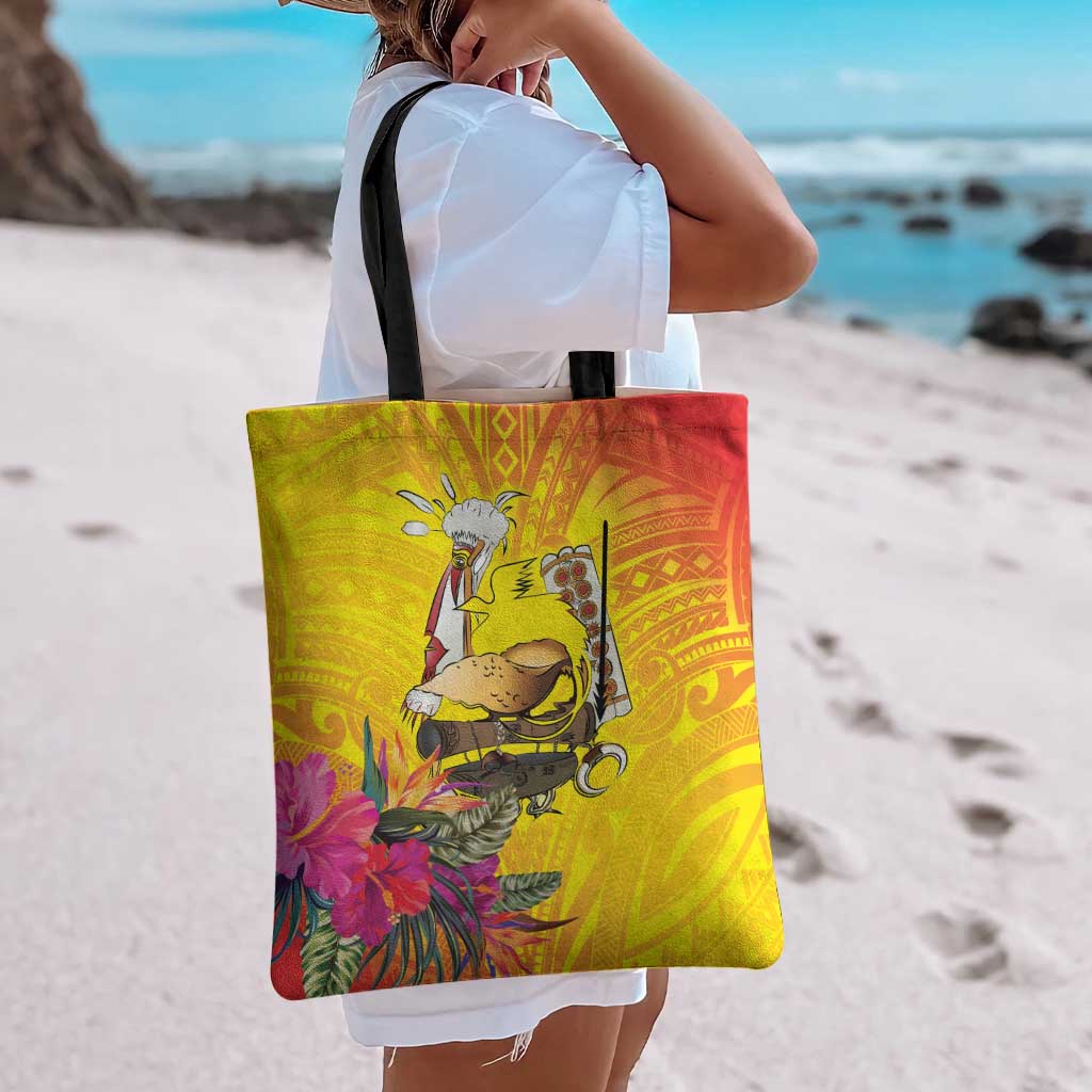 Papua New Guinea Cultural Tropical Flowers Tote Bag LT9 - Polynesian Pride