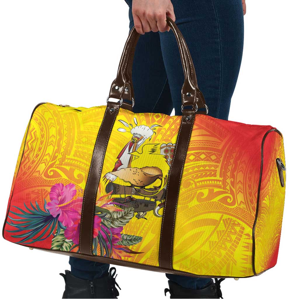 Papua New Guinea Cultural Tropical Flowers Travel Bag - Polynesian Pride