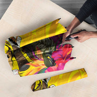 Papua New Guinea Cultural Tropical Flowers Umbrella - Polynesian Pride