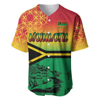 Hapi 45th Indipendens Dei Vanuatu Baseball Jersey Yumi 1980 with Vanuatuan Beach Landscape LT9 Red - Polynesian Pride
